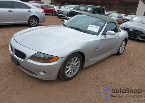 2004 BMW Z4 2.5I from USA, damaged, VIN 4USBT33544LS51112